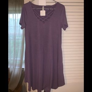 Zenana Premium light purple dress. (L)